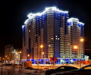Housing estate with attached parking
